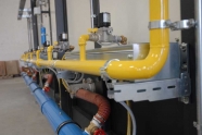 kiln gas and air installation